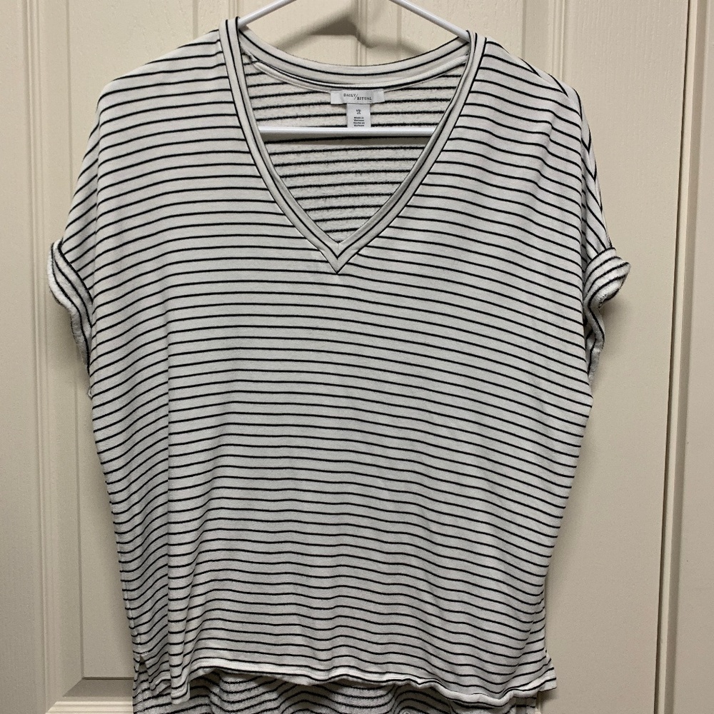 Daily Ritual Striped Terry Tee
